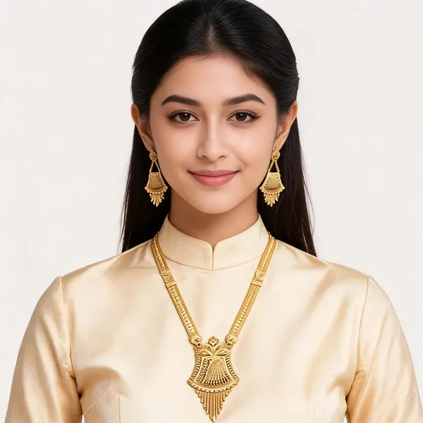 Gold_Micro_Gold_Ethnic_Ornamental_Necklace_Set_For_Women