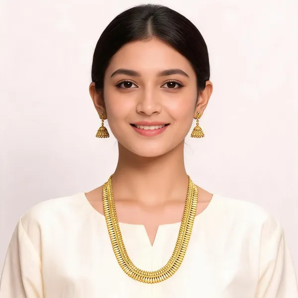Gold_Micro_Gold_Classical_Traditional_Necklace_Set_For_Women