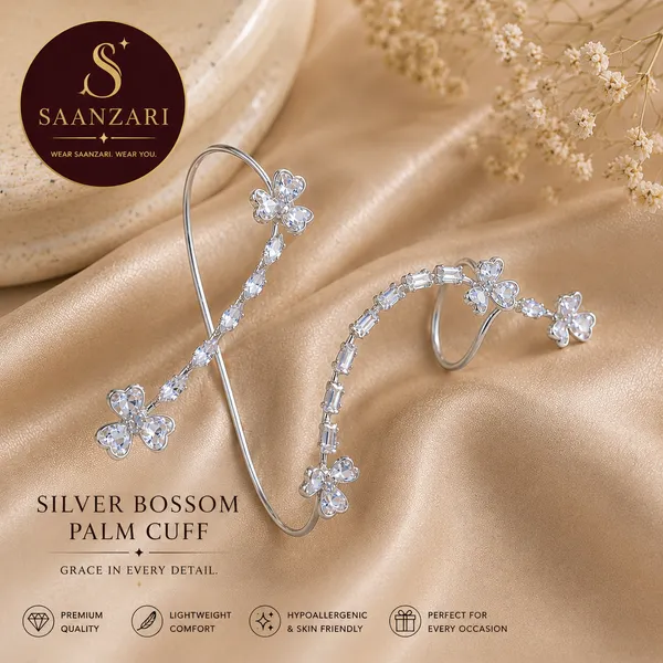 Silver_Blossom_Palm_Cuff_for_Women
