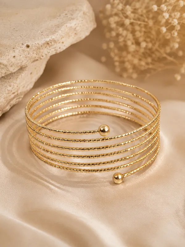 Gold_Tone_Multi_Strand_Arm_Cuff_for_Women
