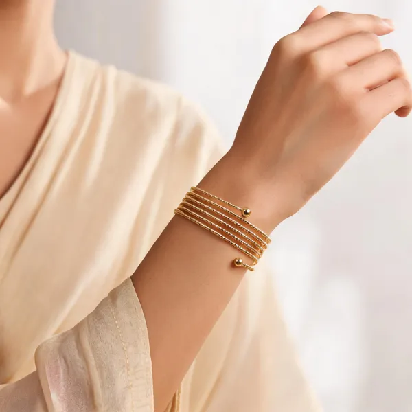 Gold_Tone_Multi_Strand_Arm_Cuff_for_Women