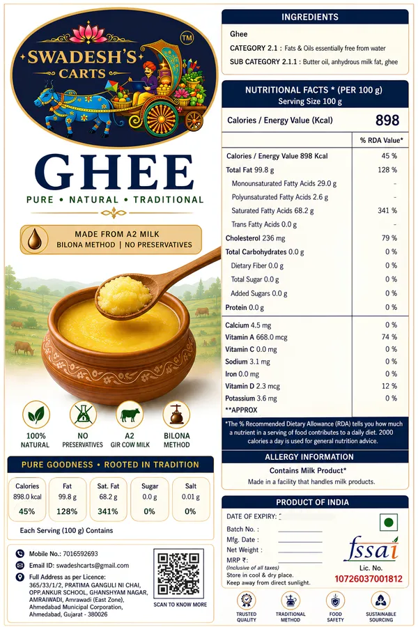 Swadesh's_Carts_A2_Desi_Cow_Ghee_Lab_Tested_|_500g_x_2_Jar_|_Bilona_Method_|_Pure_Desi_Ghee_|_Made_from_A2_Milk_|_Natural_&_Preservative_Free
