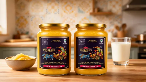 Swadesh's_Carts_A2_Desi_Cow_Ghee_Lab_Tested_|_500g_x_2_Jar_|_Bilona_Method_|_Pure_Desi_Ghee_|_Made_from_A2_Milk_|_Natural_&_Preservative_Free