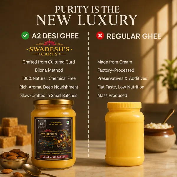 Swadesh's_Carts_A2_Desi_Cow_Ghee_Lab_Tested_|_1kg_x_2_Jar_|_Bilona_Method_|_Pure_Desi_Ghee_|_Made_from_A2_Milk_|_Natural_&_Preservative_Free