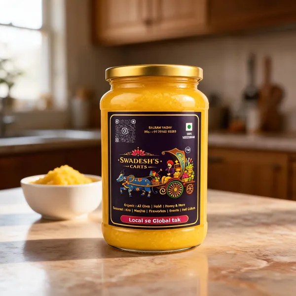 Swadesh's_Carts_A2_Gir_Cow_Ghee_Lab_Tested_|_500g_Jar_|_Bilona_Method_|_Pure_Desi_Ghee_|_Made_from_A2_Milk_|_Natural_&_Preservative_Free