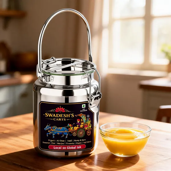 Swadesh's_Carts_A2_Gir_Cow_Ghee_Lab_Tested_|_5kg_Jar_|_Bilona_Method_|_Pure_Desi_A2_Ghee_|_Made_from_Gir_Cow_Milk_|_Natural,_Preservative_Free