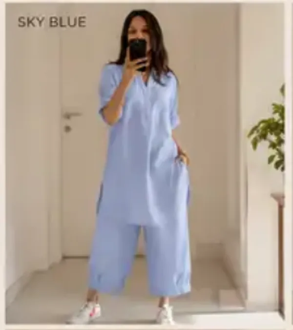 Sky_Blue_Cotton_Relaxed_Wide_Leg_Co_Ord_Set_For_Women