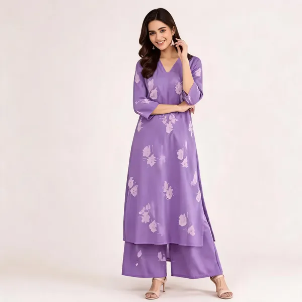 Purple_Cotton_Flared_Printed_Kurta_Co_Ord_Set_For_Women