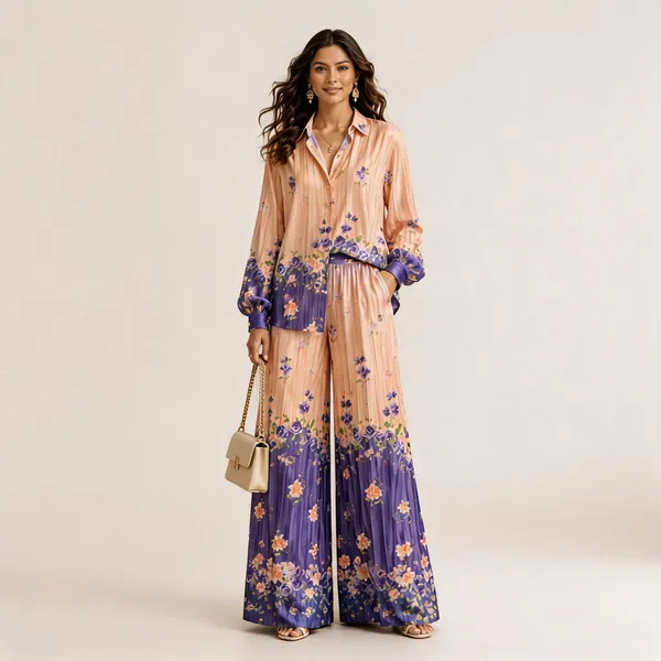 Peach_Satin_Relaxed_Floral_Print_Co_Ord_Set_For_Women