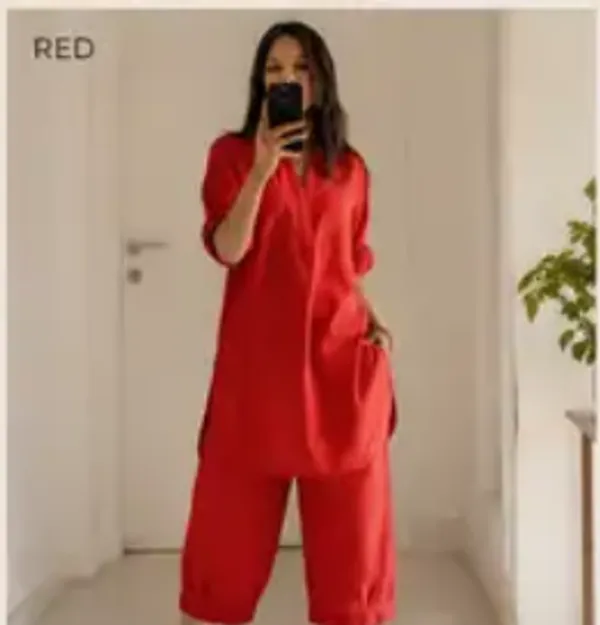 Red_Cotton_Relaxed_Long_Sleeve_Co_Ord_Set_For_Women