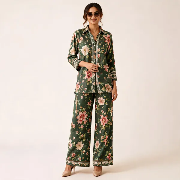 Green_Cotton_Relaxed_Floral_Print_Co_Ord_Set_For_Women