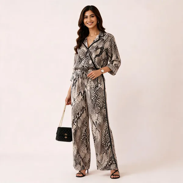 Thunder_Grey_Satin_Animal_Print_Wrap_Jumpsuit_For_Women