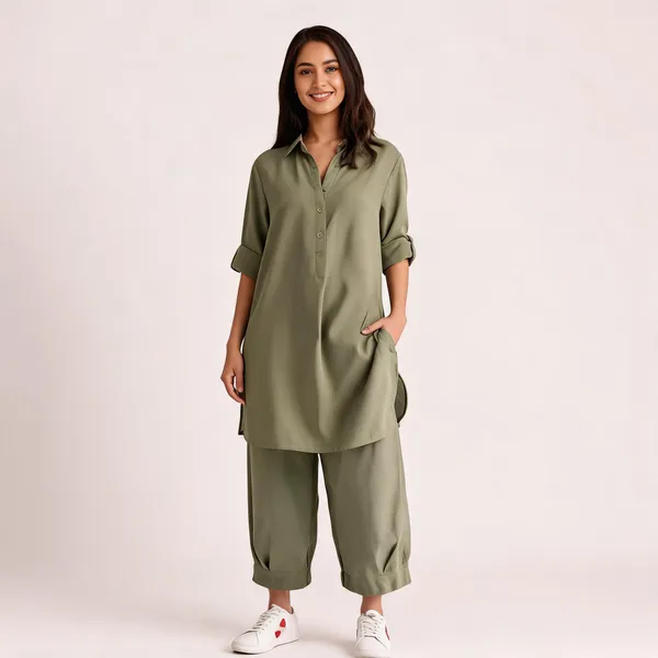 Olive_Cotton_Relaxed_Fit_Co_Ord_Set_For_Women