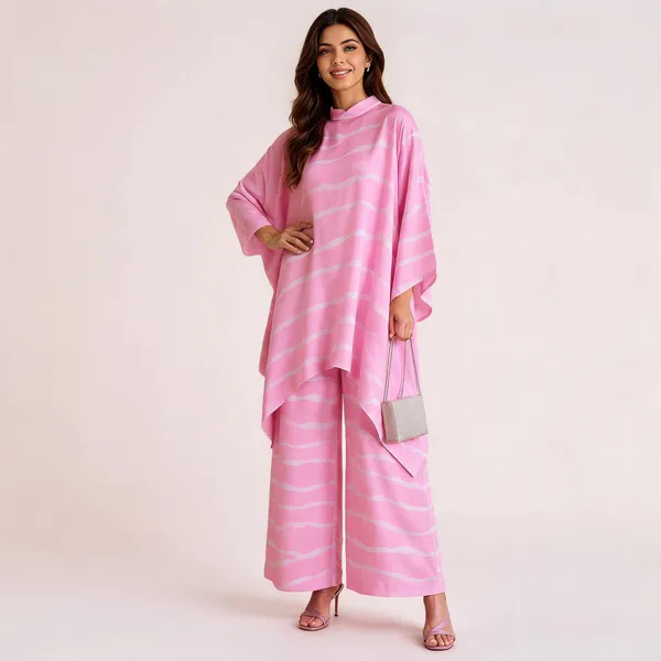 Pink_Muslin_Striped_High_Neck_Wide_Leg_Co_Ord_Set_For_Women