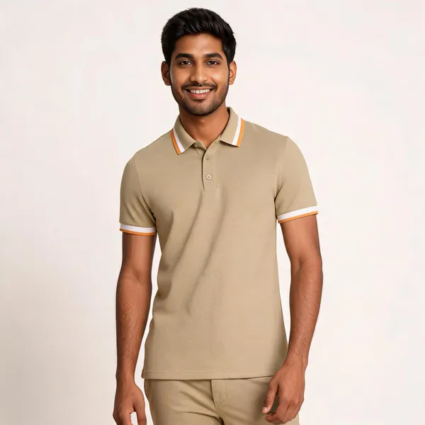 Beige_Cotton_Blend_Textured_Regular_Fit_Polo_T-Shirt_For_Men