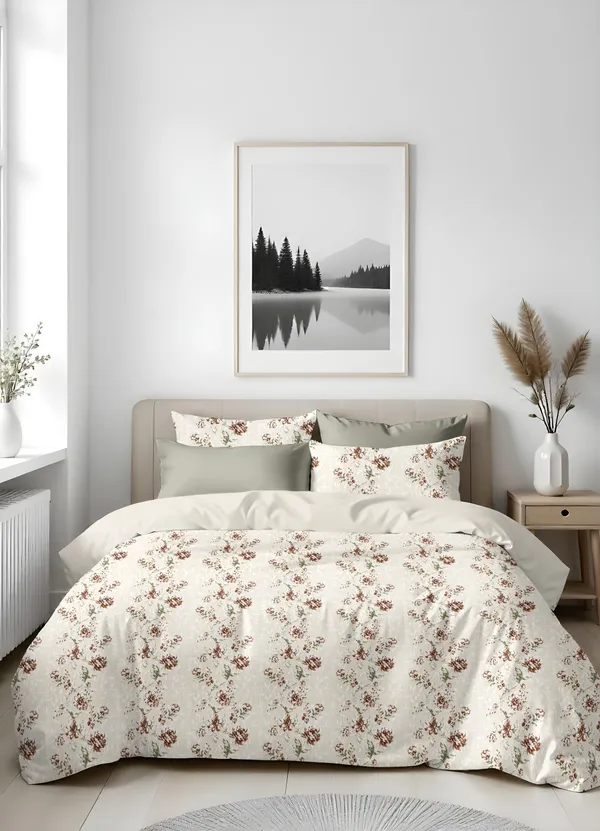 Floral_Print_King_Size_Bedsheet_With_Pillow_Covers