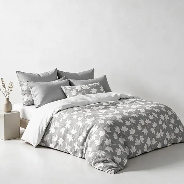 Grey_100%_Cotton_Bedsheet_Set_For_Home_Decor