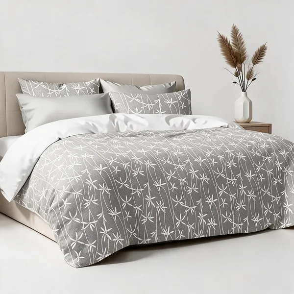 Grey_100%_Cotton_Bedsheet_Set_For_Home_Decor