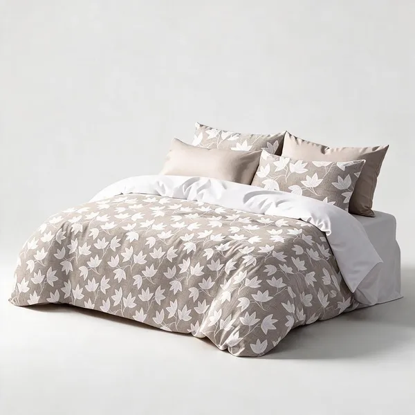Taupe_100%_Cotton_Bedsheet_Set_For_Home_Decor