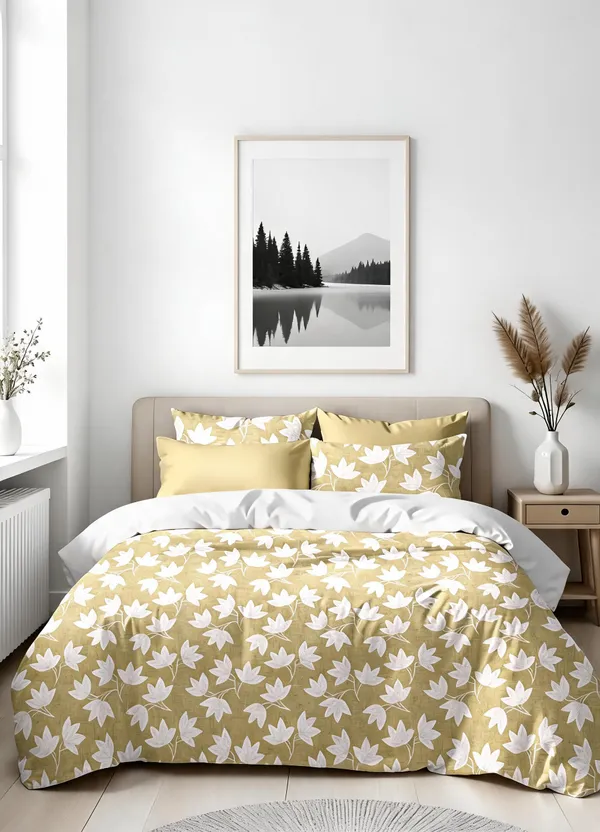 Beige_100%_Cotton_Bedsheet_Set_For_Home_Decor