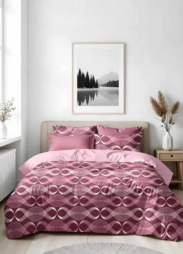Mauve_100%_Cotton_Bedsheet_Set_For_Home_Decor