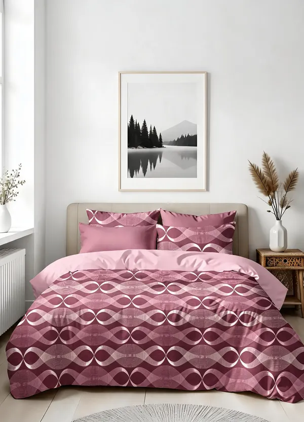 Mauve_100%_Cotton_Bedsheet_Set_For_Home_Decor