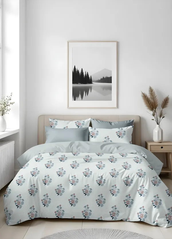 Floral_Print_King_Size_Bedsheet_With_Pillow_Covers