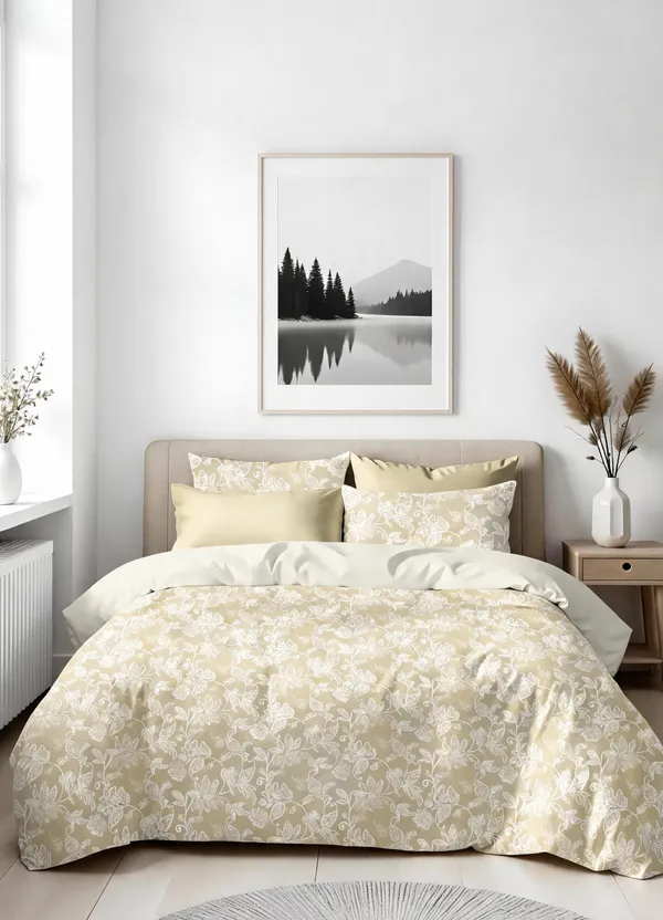 Ivory_100%_Cotton_Bedsheet_Set_For_Home_Decor