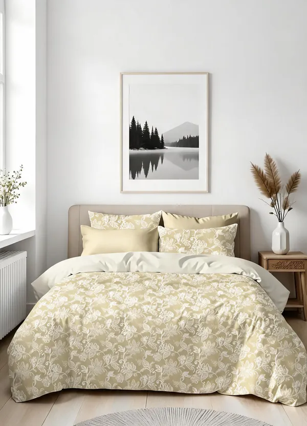 Ivory_100%_Cotton_Bedsheet_Set_For_Home_Decor