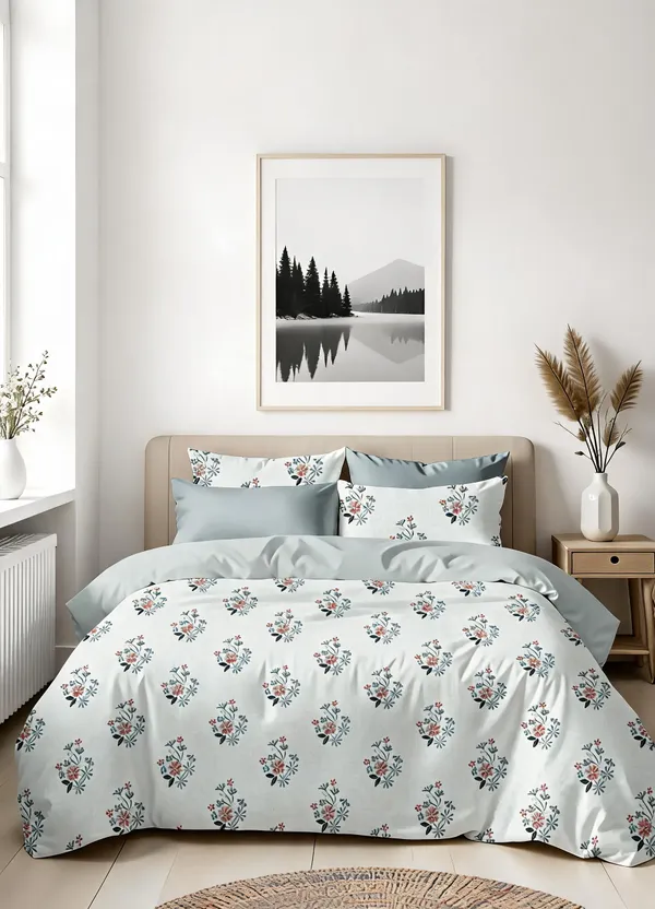 Blue_100%_Cotton_Bedsheet_Set_For_Home_Decor
