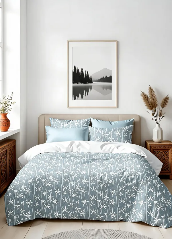Blue_100%_Cotton_Bedsheet_Set_For_Home_Decor