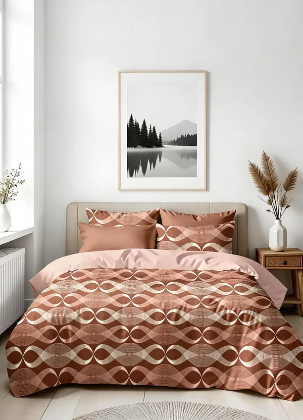 Mocha_Brown_100%_Cotton_Bedsheet_Set_For_Home_Decor