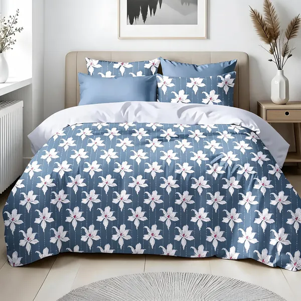 Blue_100%_Cotton_Bedsheet_Set_For_Home_Decor