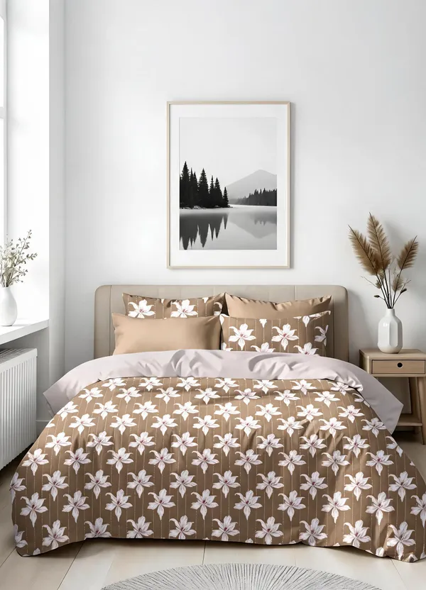Beige_100%_Cotton_Bedsheet_Set_For_Home_Decor