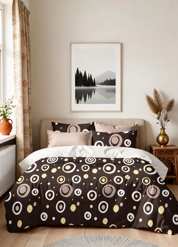 Brown_100%_Cotton_Bedsheet_Set_For_Home_Decor