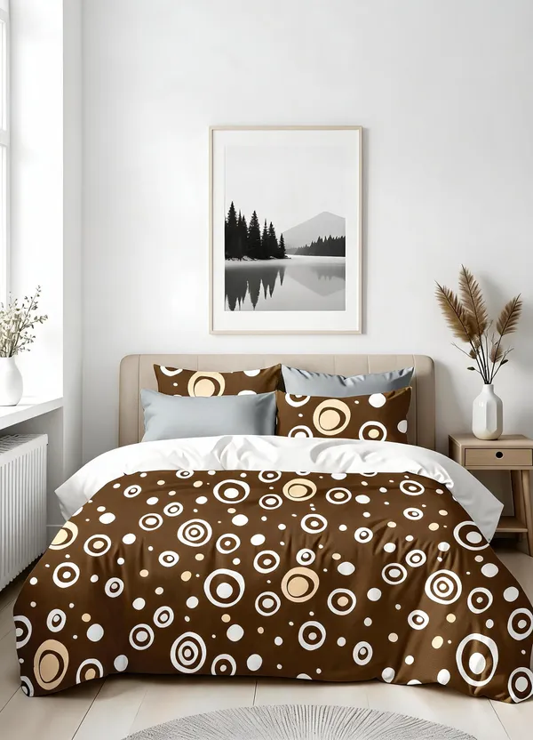 Light_Brown_100%_Cotton_Bedsheet_Set_For_Home_Decor