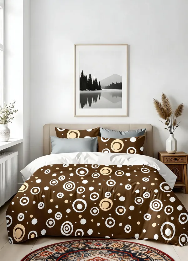 Light_Brown_100%_Cotton_Bedsheet_Set_For_Home_Decor