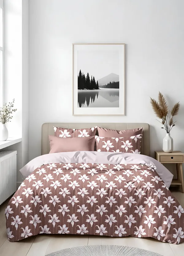 Mauve_100%_Cotton_Bedsheet_Set_For_Home_Decor