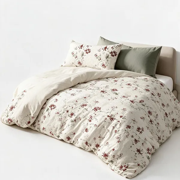 Cream_100%_Cotton_Bedsheet_Set_For_Home_Decor