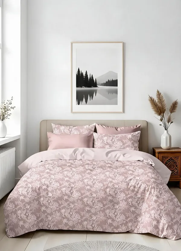 Pink_100%_Cotton_Bedsheet_Set_For_Home_Decor