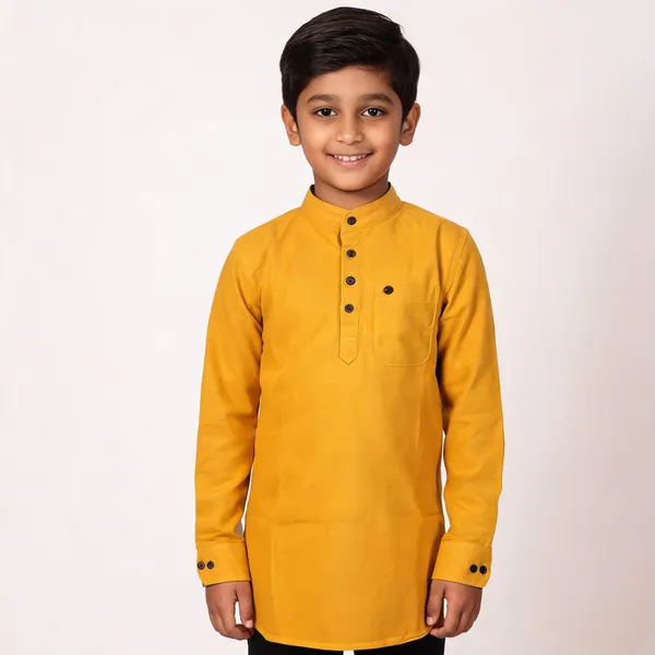 Yellow_Cotton_Relaxed_Fit_Kurta_For_Kids