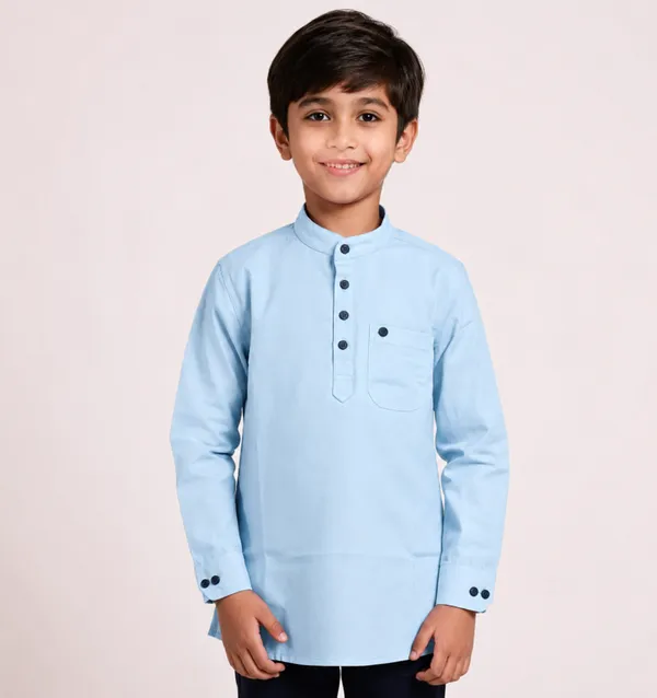 Light_Blue_Cotton_Full_Sleeve_Kurta_For_Kids
