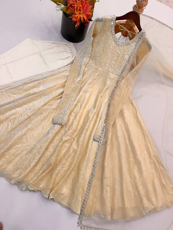 Cream_Georgette_Flared_Anarkali_Suit_For_Women