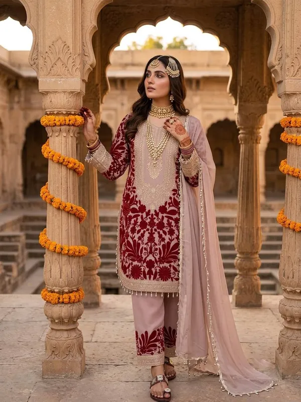 Pink_Georgette_Embroidered_Straight_Kurta_Set_For_Women