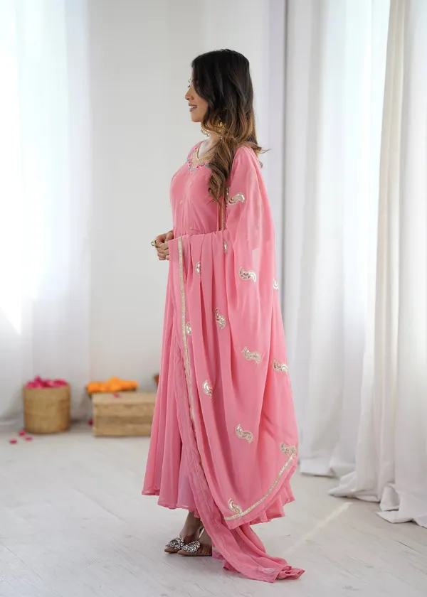 Pink_Georgette_Anarkali_Suit_For_Women