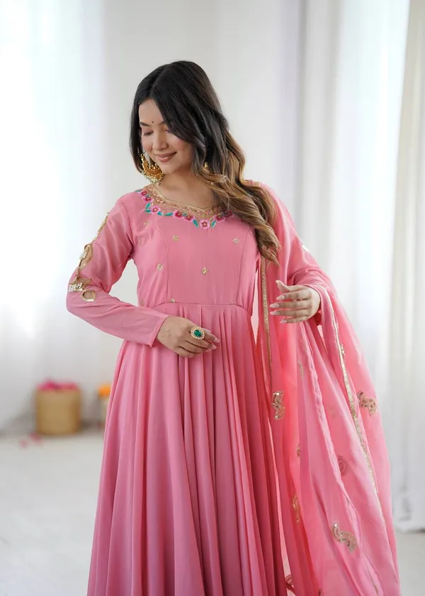 Pink_Georgette_Anarkali_Suit_For_Women