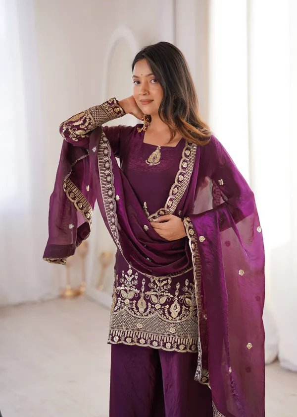 Maroon_Georgette_Embroidered_Ethnic_Suit_Set_For_Women