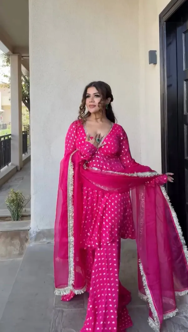 Pink_Georgette_Printed_Anarkali_Sharara_Suit_Set_For_Women