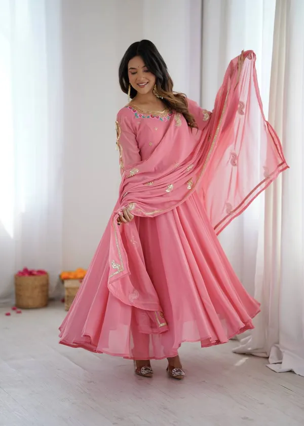 Pink_Georgette_Anarkali_Suit_For_Women