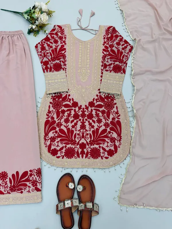 Pink_Georgette_Embroidered_Straight_Kurta_Set_For_Women
